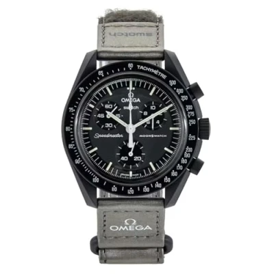 Afbeelding van Swatch Bioceramic Mission to Mercury horloge, uniseks, grijs, klassiek, grijs., Klassiek