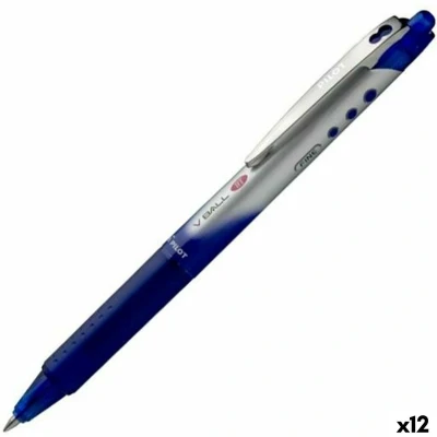 Afbeelding van Pen Roller Pilot V BALL 07 RT 0,7 mm Blauw Klot 12 Stuks