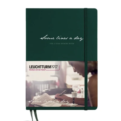 Afbeelding van Leuchtturm1917 some lines a day medium forest green