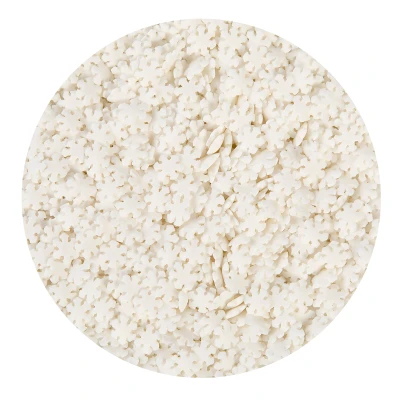 Afbeelding van BrandNewCake Confetti Sneeuwvlokken Wit 500gr.