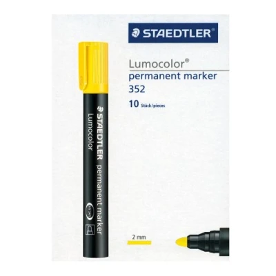 Afbeelding van Staedtler 352 1 permanente marker Geel stuk(s)