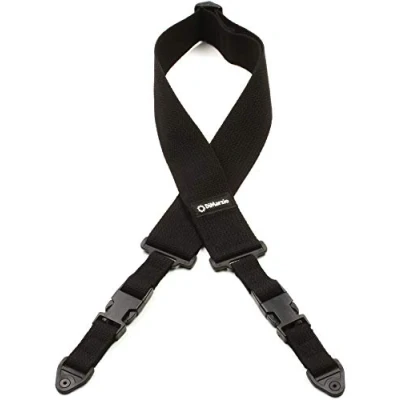 Afbeelding van DiMarzio DD2200C ClipLock Cotton 2 Inch Black Gitaarband