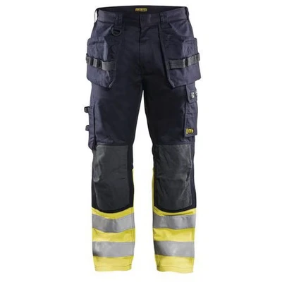 Image de Pantalon multinormes inhérent marine/jaune fluorescent