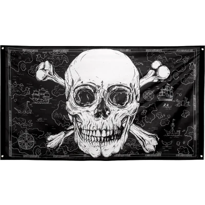 Afbeelding van Polyester vlag Piraten 150 x 90cm