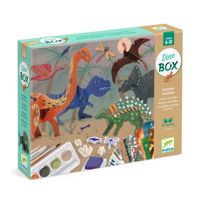 Afbeelding van Djeco knutselset zes activiteiten dinosaurussen