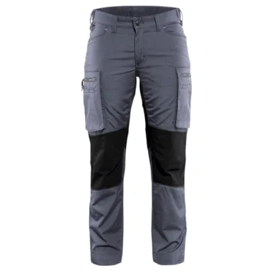 Afbeelding van Blakläder 715918459499C32 Stretch damesbroek grijs zwart maat C32