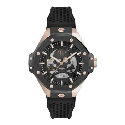 Afbeelding van Philipp Plein $Keleton Royal PWPFA0224 Horloge Siliconen Zwart Ø 46 mm