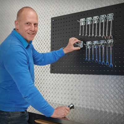 Afbeelding van Gereedschapshaak dubbel 5 cm (10 stuks)