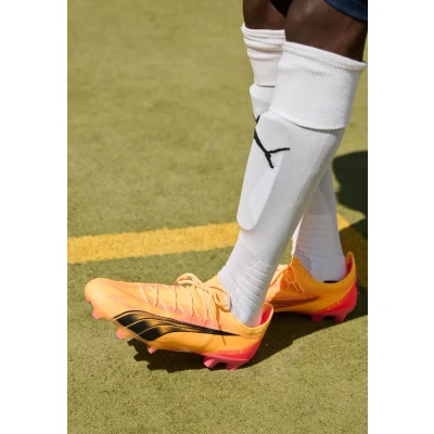 Afbeelding van Puma Ultra Ultimate FG/AG Voetbalschoenen met kunststof noppen, Heren, Maat: 40.5, Sun stream/black/sunset glow Kunststof/ textiel