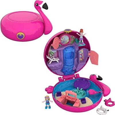 Image de Playset Polly Pocket La piscine du flamant rose