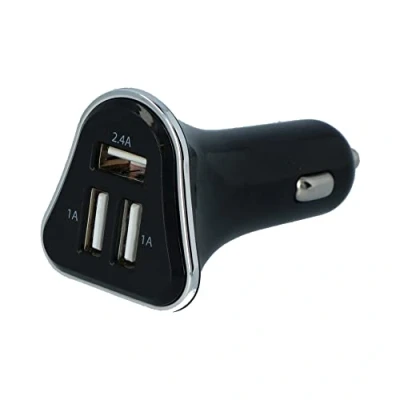 Afbeelding van CARPOINT 0517075 Mobiele telefoon oplader auto 12 / 24 3 USB Zwart
