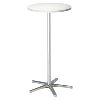 Afbeelding van MAUL Statafel rond stervoet wit metaal 1 stuk Ø 60 x 109.5 cm