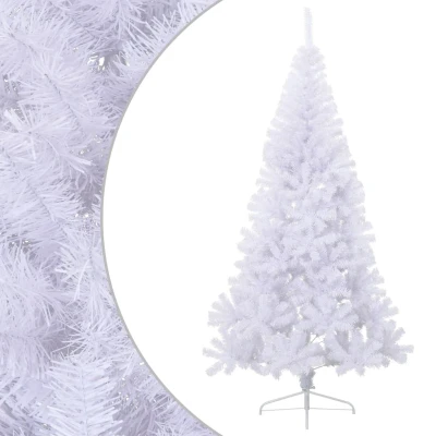 Afbeelding van Kunstkerstboom met standaard half 210 cm PVC groen