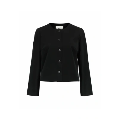 Afbeelding van Object Einreihiger Lichte jas, Dames, Maat: 34, Black
