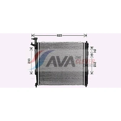 Afbeelding van PRASCO KA2304 Radiateur Aluminium 510 482 22 Koelribben gesoldeerd KIA: SORENTO 2