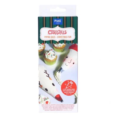 Afbeelding van PME Spuitzakken Kerst 30cm 12 stuks