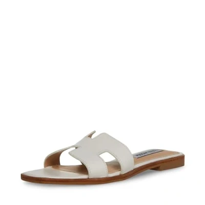 Afbeelding van Steve Madden Hadyn damessandalen, Wit leder