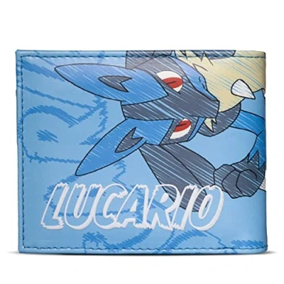 Afbeelding van Pokémon Lucario Bifold portemonnee Blauw