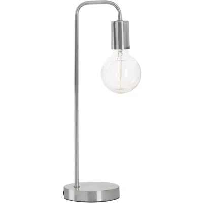 Afbeelding van Tafellamp Metaal Zilver hoogte 45 cm