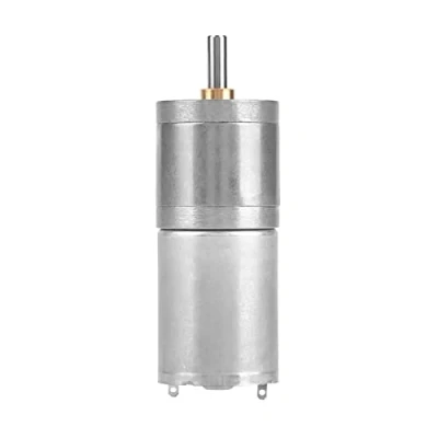 Afbeelding van DC tandwielmotor, 25 mm, 12 V, GA 370, metaal, lage snelheid, voor elektronische vergrendeling (12 500 omw/min)