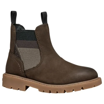 Afbeelding van Geox Shaylax Unisex Korte laarzen voor kinderen, Maat: 32, Coffee Nubukleer