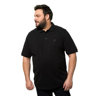 Image de JP 1880 Polo pour homme Piquee avec taille, Noir, 5XL