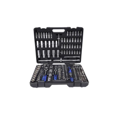 Afbeelding van KS TOOLS 918.0795 Doppenset Zeskant Chroom vanadium staal 1/2, 1/4, 3/8 Met ratelfunctie Vierkant