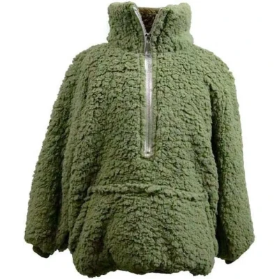 Afbeelding van Unique Living Hoodie Willow kids/Peuter 43x47cm tea green.