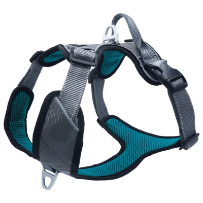 Afbeelding van Petlando Hondenharnas Outdoor Grijs&amp;Petrol Hondentuig 82 106 cm