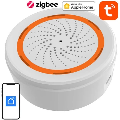 Afbeelding van Tuya ZigBee Buiten Sirene op Zonne Energie met Alarmlicht