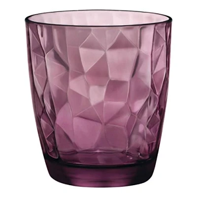Afbeelding van Bormioli Rocco 350230 Diamond Rock Purple drinkglas, waterglas, sapglas, 305 ml, glas, paars, 6 stuks