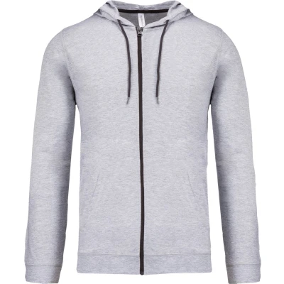 Afbeelding van Kariban Hooded vestje van licht katoen K438 Oxford Grey