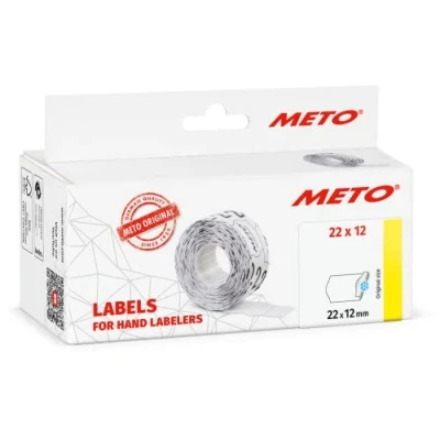 Afbeelding van METO, Labels, Prijsetiketten wit 6 rollen