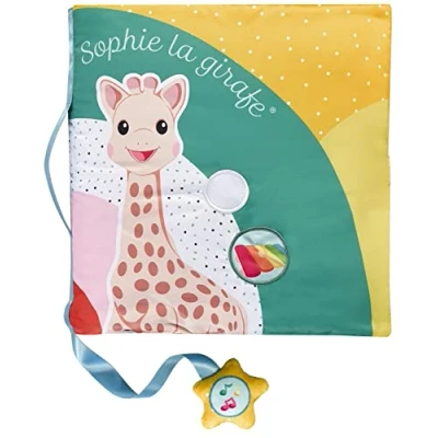 Afbeelding van Sophie de giraf Touch &amp; Play Boek Speelgoedboek Voelboekje Baby Met geluid Vanaf 3 maanden 8 Pagina&#039;s 30 x cm Inclusief batterijen