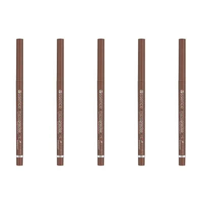 Image de essence micro precise eyebrow pencil, n 02, marron, longue durée, définissant, naturel, végétalien, imperméable, sans particules de microplastique, parfum, 5 x 0,05 g