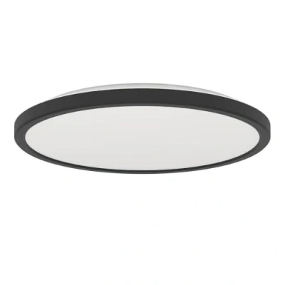 Afbeelding van EGLO connect LED plafondlamp Rovito Z, zwart, Ø 30 cm