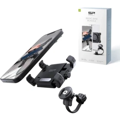 Afbeelding van SP Connect Universele Fietshouder Voor Mobiel, Smartphone Beugelmontage MTB &amp; Racefiets, Gepatenteerd Draaislot, Sterke Klemgreep, 58 85mm Brede Apparaten, Wielrennen, Rij accessoires