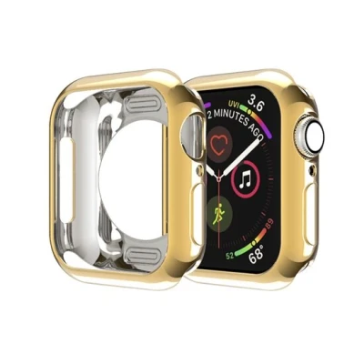 Afbeelding van Apple Watch Siliconen case 40mm Goud Geschikt voor