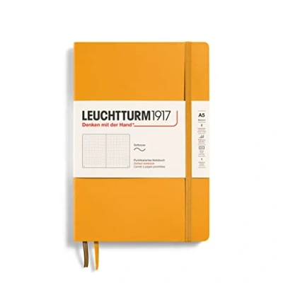 Afbeelding van Leuchtturm1917 A5 Medium Notitieboek dotted Rising Sun softcover