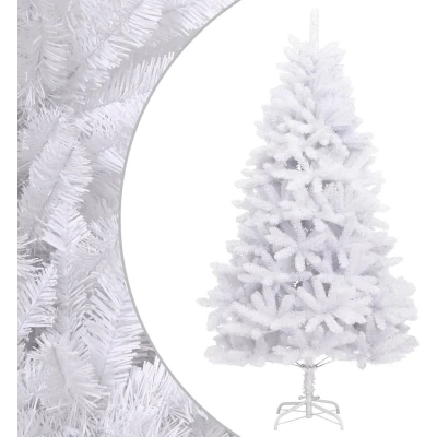 Afbeelding van Kunstkerstboom Met Scharnieren Standaard 240 Cm Wit