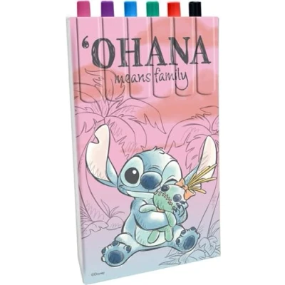 Afbeelding van Disney Lilo &amp; Stitch Gekleurde Pennen Pen Schoolpen 6 Stuks