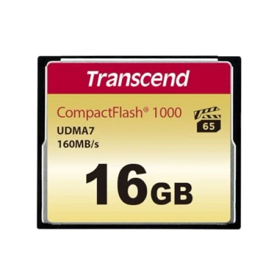 Image de Transcend 16 go carte mémoire compactflash (cf) udma 7 1000x ts16gcf1000