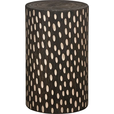 Afbeelding van WOOOD Perry Kruk Hout Donkerbruin 49x30x30