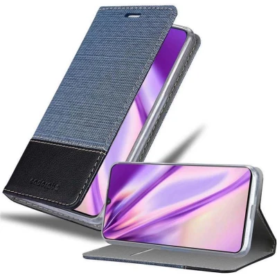 Afbeelding van Cadorabo Hoesje geschikt voor Vivo X21s in DONKERBLAUW ZWART Beschermhoes met magnetische sluiting, standfunctie en kaartvakje Book Case Cover Etui