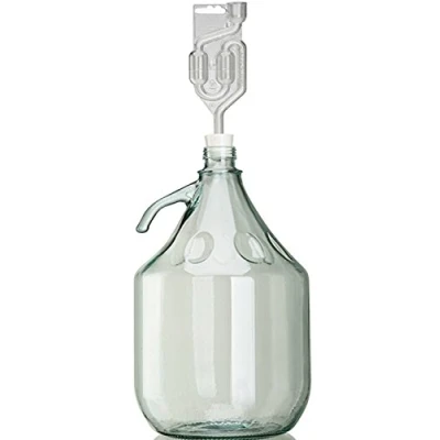 Afbeelding van Unbekannt 5 liter fles set + dop fermentatiebuis voor fermentatieballon