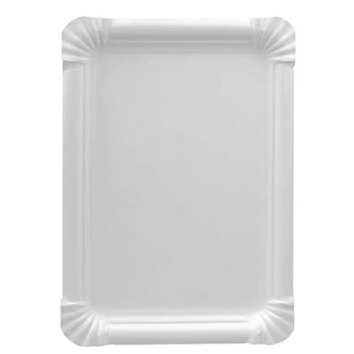 Afbeelding van Papstar Pure 11071 250 dienblad van karton, rechthoekig, 16,5 x 20 cm, wit