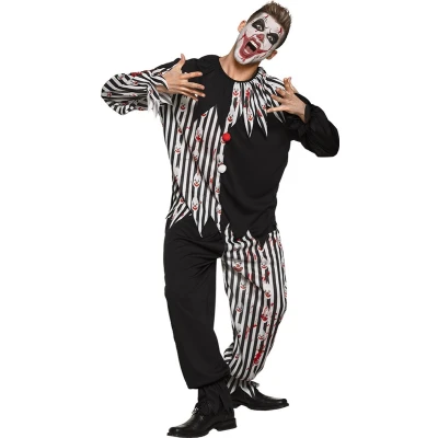 Afbeelding van Boland Bloody clown kostuum unisex zwart/wit maat 54/56 (XL)