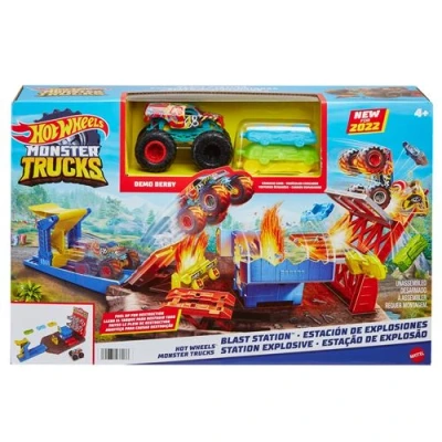 Afbeelding van Mattel Hot Wheels Monster Trucks Blast Station Speelset