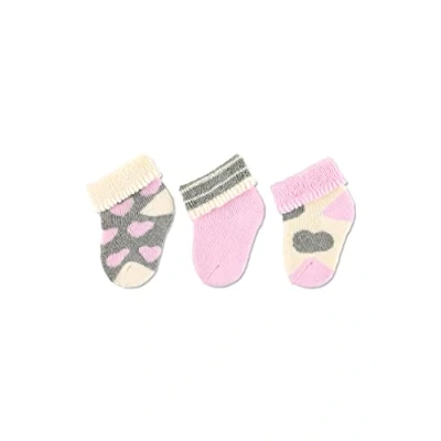Afbeelding van Sterntaler Set van 3 paar babysokken, roze, 0 maanden, Roze