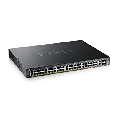 Image de Zyxel XGS2220 Series 54FP Commutateur accès L3, NebulaFLEX Cloud, 960 W Géré 48 x Ethernet Gigabit + 6 10 (liaison montante) de bureau, Montable sur rack PoE++ (960 W)
